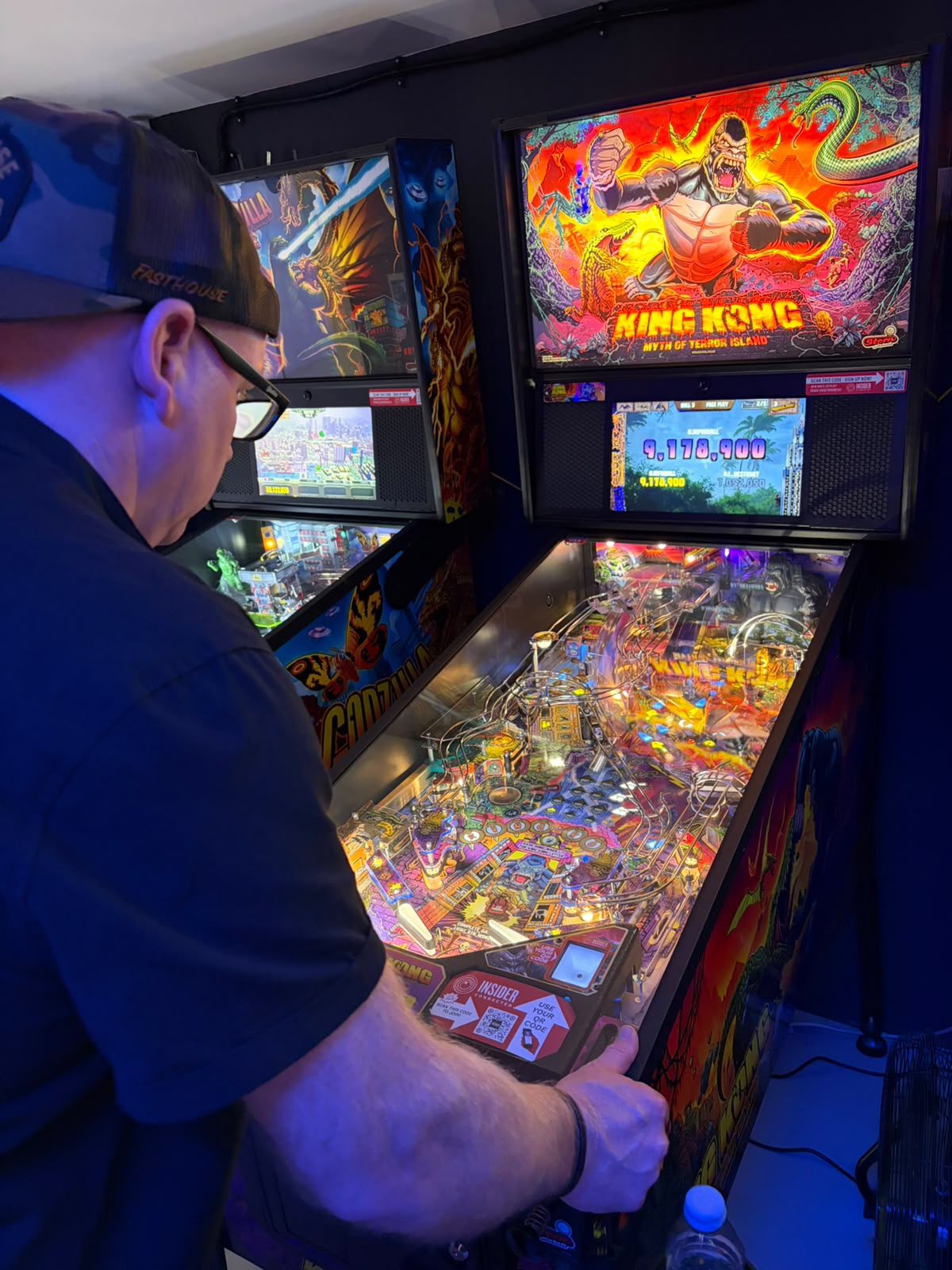 Playing King Kong pinball at The Pinball Factory Birmingham