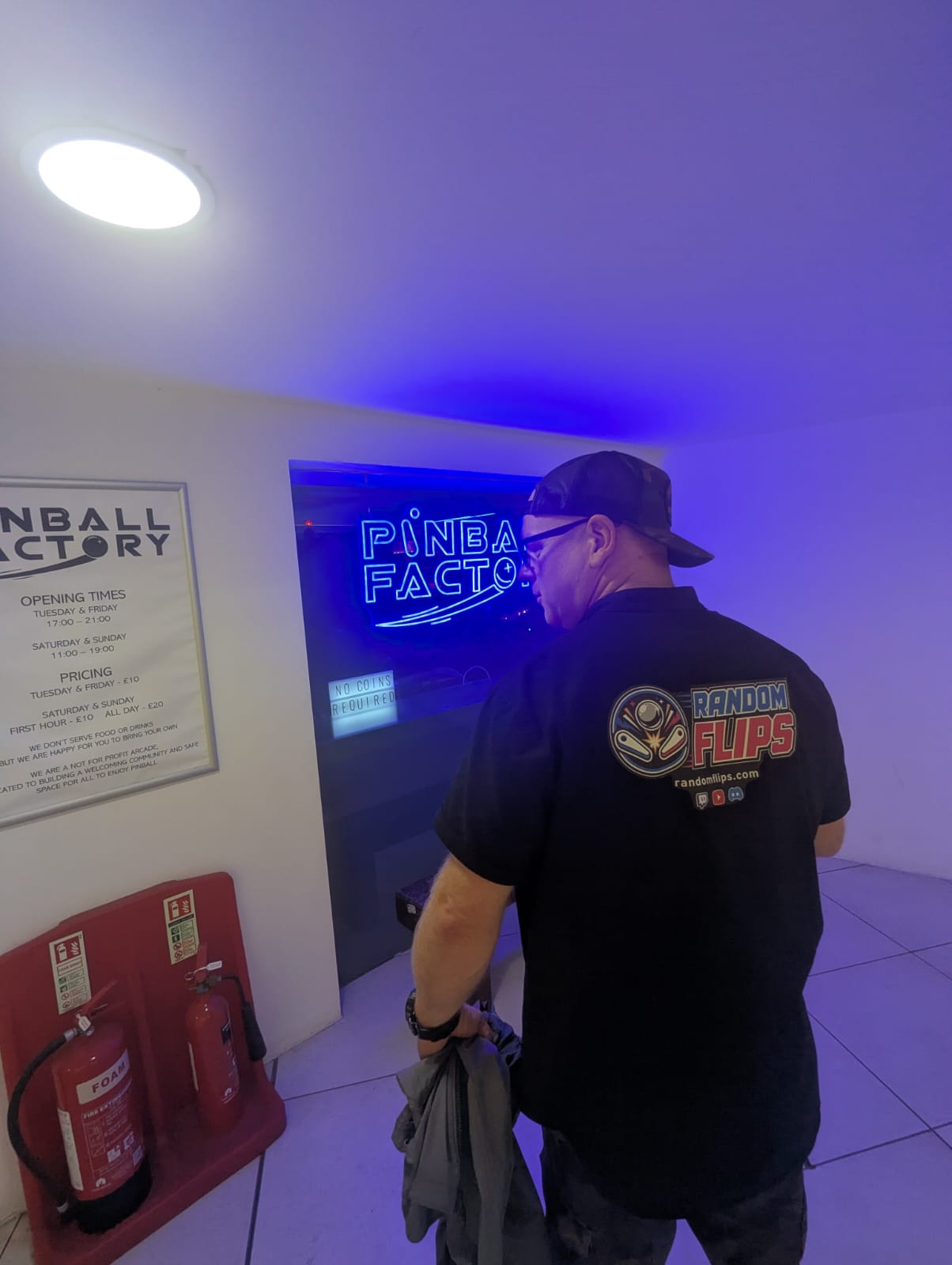 Random Flips visiting The Pinball Factory Birmingham